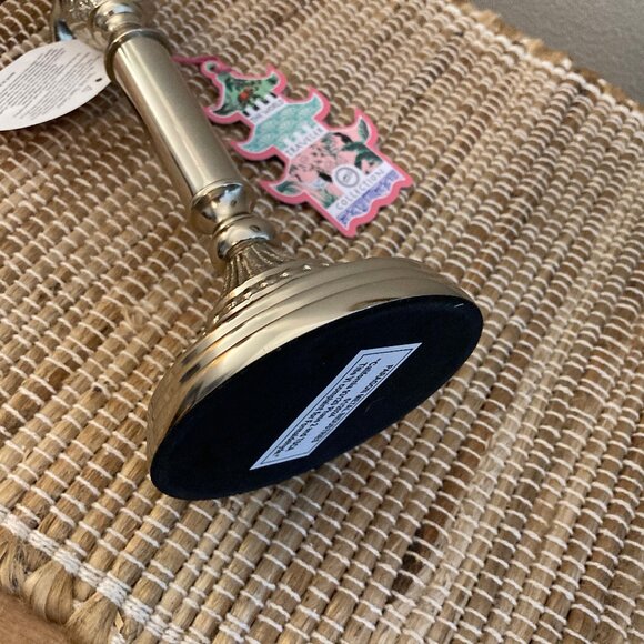 The World Traveler Collection Silver/Gold Taper Candle Holder New with Tag - Picture 7 of 7